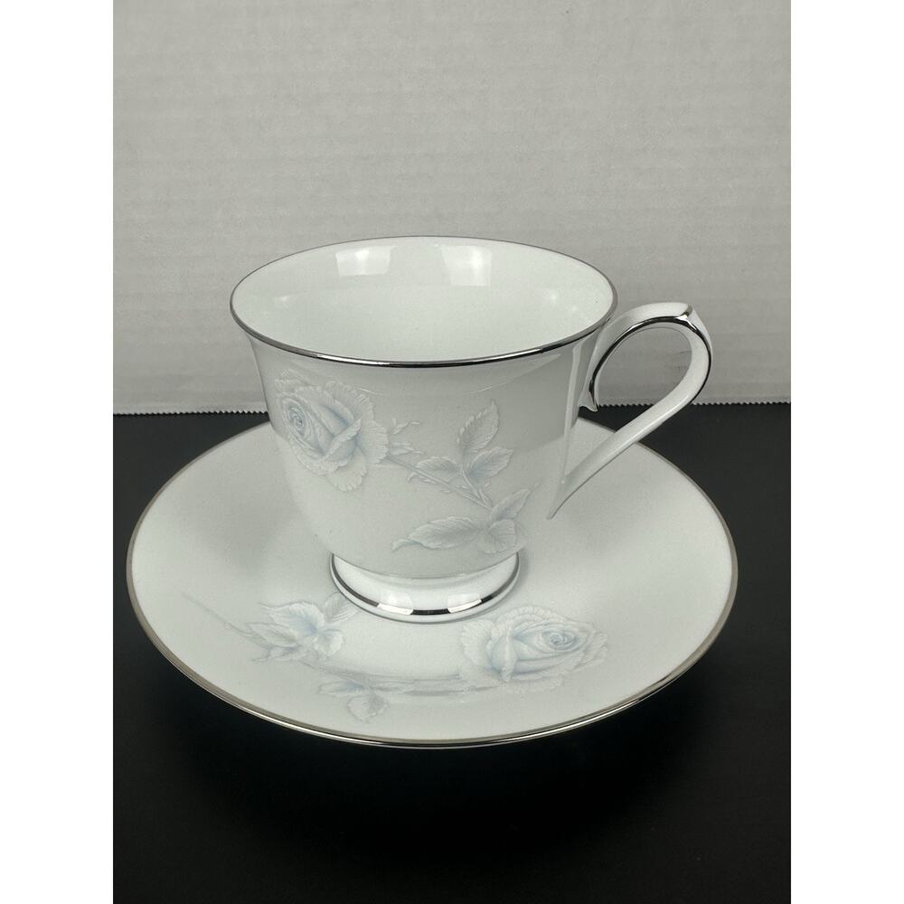 Noritake Virtue Cup and Saucer Set 2934 Blue Rose